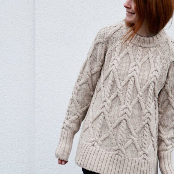 H&M Fisherman Core Cable Knit Sweater - Picture 6 of 10